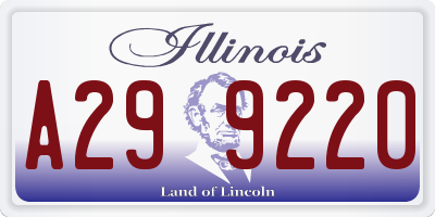 IL license plate A299220