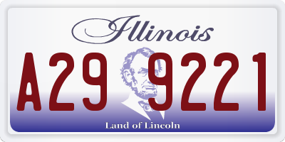 IL license plate A299221