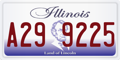 IL license plate A299225