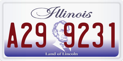IL license plate A299231