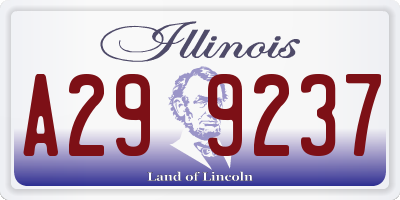 IL license plate A299237