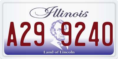 IL license plate A299240