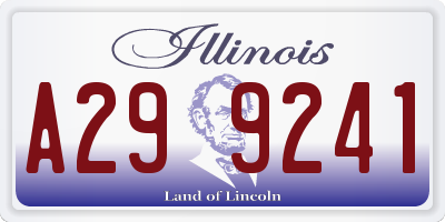 IL license plate A299241