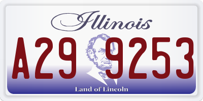 IL license plate A299253