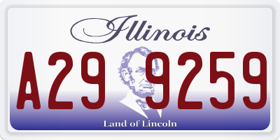 IL license plate A299259