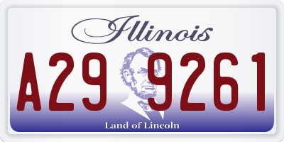 IL license plate A299261
