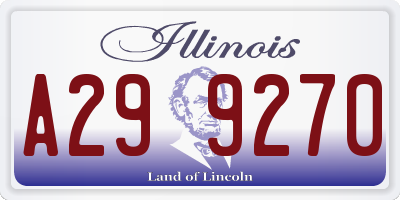 IL license plate A299270