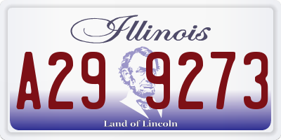 IL license plate A299273