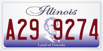 IL license plate A299274