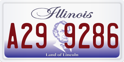 IL license plate A299286