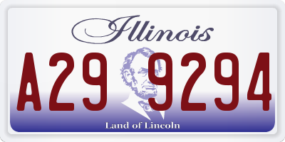 IL license plate A299294