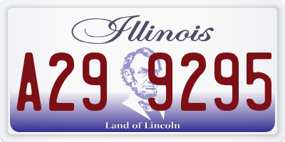 IL license plate A299295