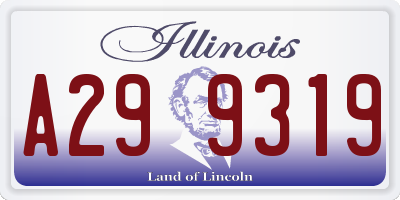 IL license plate A299319