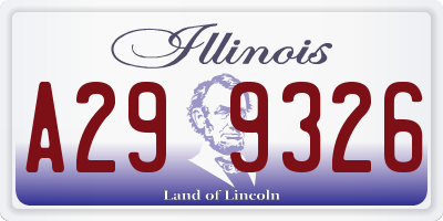 IL license plate A299326