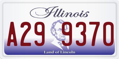 IL license plate A299370