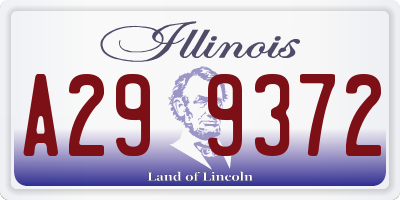 IL license plate A299372