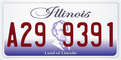 IL license plate A299391
