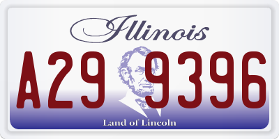 IL license plate A299396