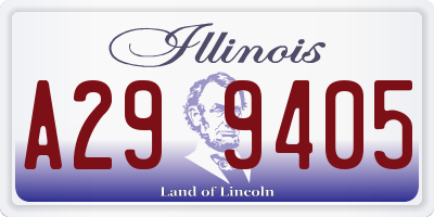 IL license plate A299405