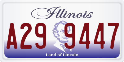 IL license plate A299447