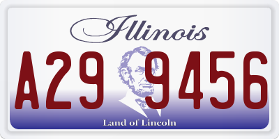 IL license plate A299456
