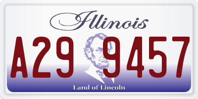 IL license plate A299457