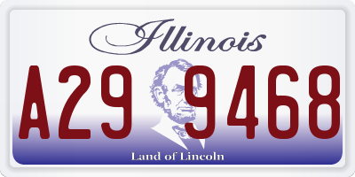 IL license plate A299468