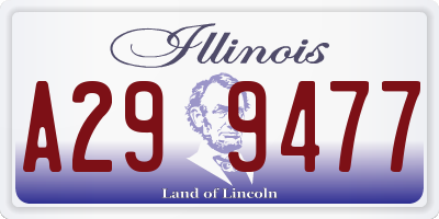 IL license plate A299477