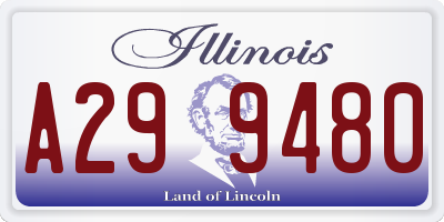 IL license plate A299480
