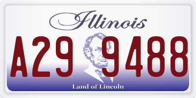 IL license plate A299488