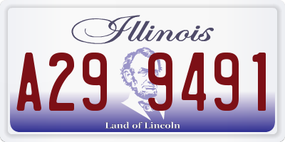 IL license plate A299491