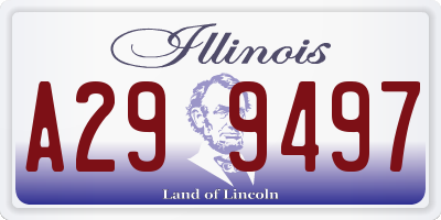 IL license plate A299497