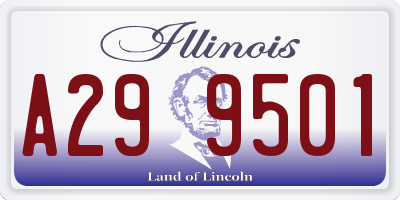 IL license plate A299501