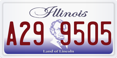 IL license plate A299505