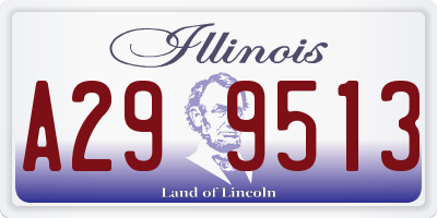 IL license plate A299513
