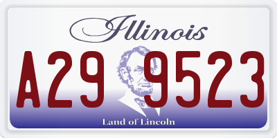 IL license plate A299523
