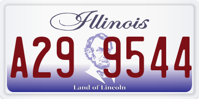 IL license plate A299544