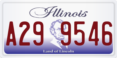 IL license plate A299546