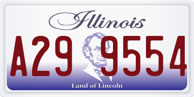IL license plate A299554