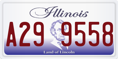 IL license plate A299558