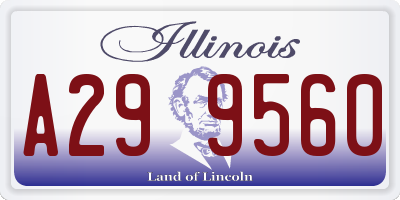 IL license plate A299560