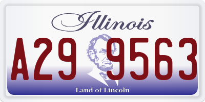 IL license plate A299563