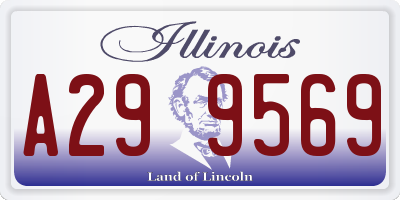 IL license plate A299569