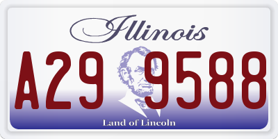 IL license plate A299588
