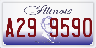 IL license plate A299590