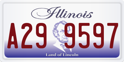 IL license plate A299597