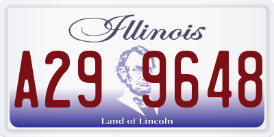 IL license plate A299648