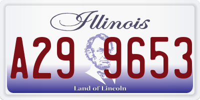 IL license plate A299653