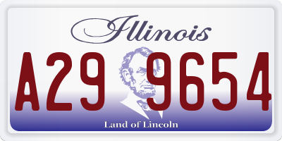 IL license plate A299654