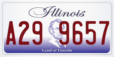 IL license plate A299657